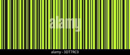 Barcode strip pattern background with vertical stripes. Modern geometric bg for posters, packaging and branding design Stock Vector
