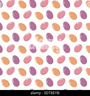 Colorful Easter Egg Pattern Seamless Stock Vector