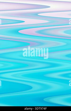 Abstract background with gradient soft blue and pink shades. Beautiful waves. Blurred and vertical photo Stock Photo