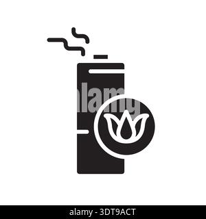 car air freshener black line icon. Vector isolated element.Editable stroke Stock Vector