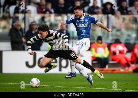 Martin Baturina of Como 1907 in action during the Serie A football ...
