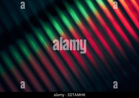 Diagonal light lines forming an abstract pattern on Blurred ribbed glass Stock Photo