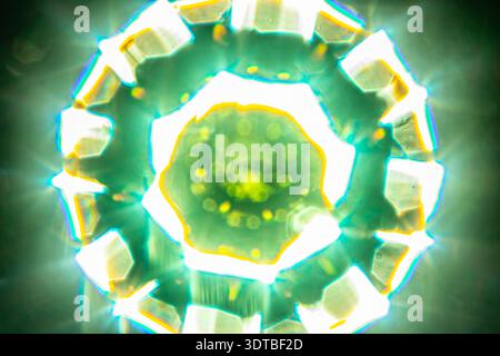 This is a image has a futuristic, almost holographic appearance, with light flares and a sense of depth. Stock Photo