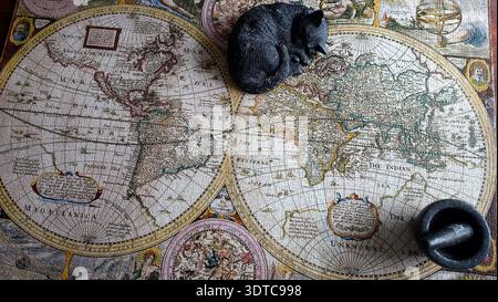 The Spice Route. An ancient map of the then known world dating back to ...