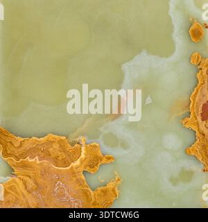 Banded calcite onyx marble tile Stock Photo