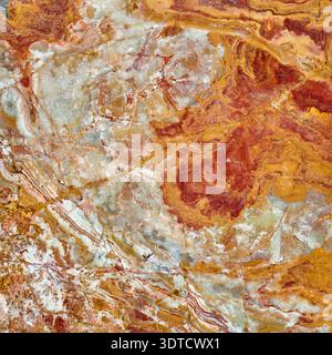 Banded calcite onyx marble tile Stock Photo