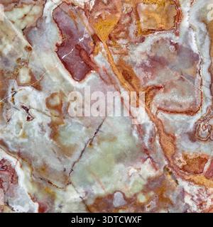 Banded calcite onyx marble tile Stock Photo