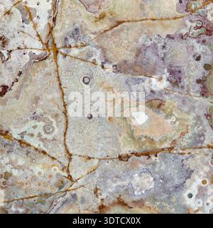 Banded calcite onyx marble tile Stock Photo