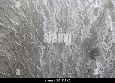 Lace fabric textured abstract background Stock Photo
