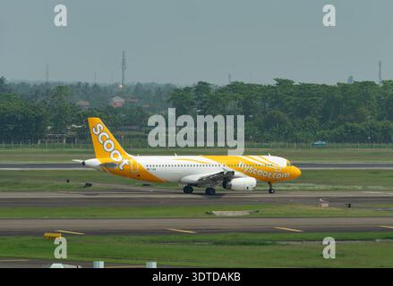 Jakarta, Indonesia - October 25, 2017: Garuda Indonesia Boeing 737