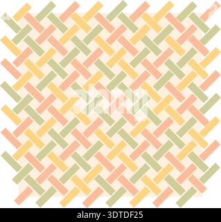 Seamless abstract ketupat weave pattern in soft pastel geometric arrangement Stock Vector