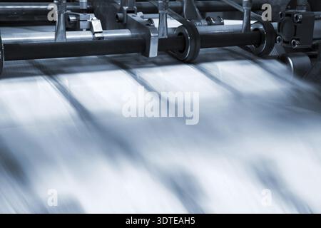 Printing process in a modern printing house Stock Photo