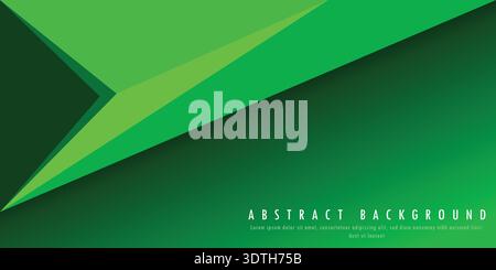 Geometric shape green background with high quality for advertising. colorful blue background, abstarct background with dark and ligth green colour. Stock Vector