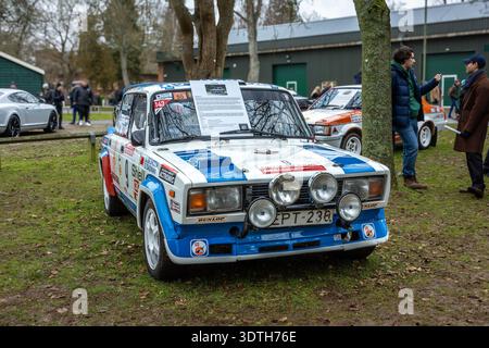 1985 Lada 2105 VFTS rally car, on display at the Bicester Motion ...