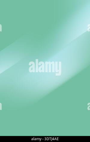 Soft mint color gradient background. Various abstract spots. Blank for advertising and presentation of cosmetic products. Vertical image Stock Photo