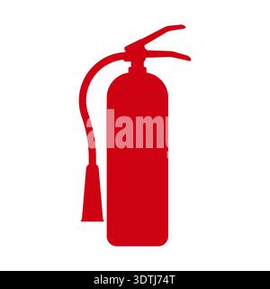 Fire Extinguisher Sign Symbol. Vector Illustration Isolated on White Background. Stock Vector