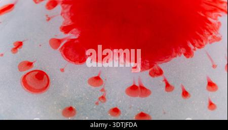 Ink splatter blur pigment droplet fluid art splash Stock Photo