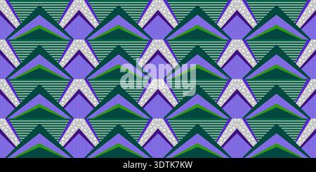 pattern of rows of triangles and parallel lines Stock Vector