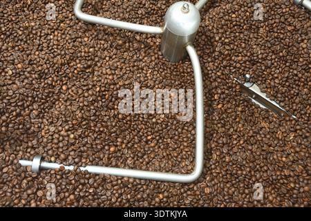 Coffee bean roasting machine Stock Photo