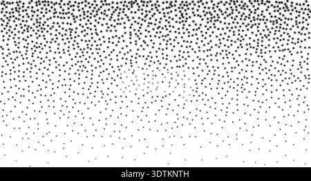 Stippling gradient, noise gradient background, stipple effect made by abstract star shapes. Noise gradient texture background. Stock Vector