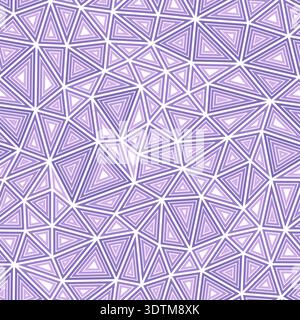 Triangular pattern background. Medium triangle size. Multiple repeated inner triangles. One-tone colored style. Repeatable pattern. Stock Vector