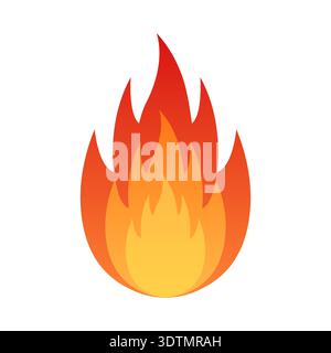 Fire Flame Sign Symbol. Vector Illustration. Stock Vector