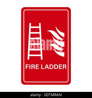 Fire Ladder Sign Symbol. Vector Illustration. Stock Vector