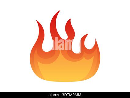 Fire Flame Sign Symbol. Vector Illustration. Stock Vector