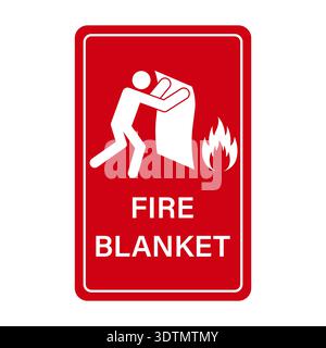 Fire Blanket Sign Symbol. Vector Illustration. Stock Vector