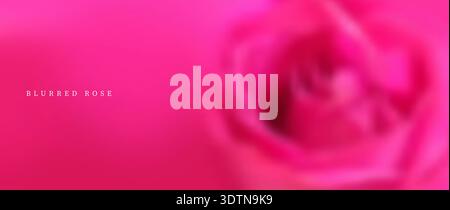 Rosa vector blurred gradient background. Soft and pastel floral template with blur effect. Pink and rose color. Stock Vector