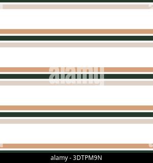Horizontal Stripes Seamless Pattern Colorful Design Stock Vector