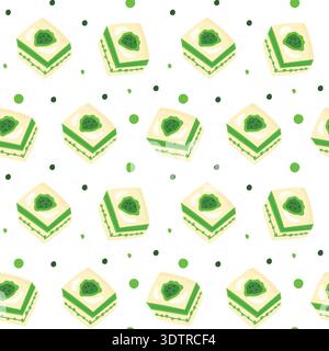Seamless baklava pattern ideal for packaging textiles backgrounds branding Stock Vector