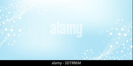 Structure molecule and communication. Dna, atom, neurons. Scientific concept for your design. Connected lines with dots. Medical, technology Stock Vector
