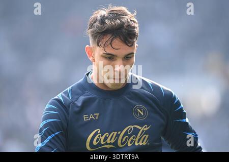 Bergamo, Italy. 22nd Feb, 2026. Stanislav Lobotka of SSC Napoli and ...