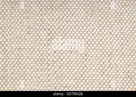 Beige Woven Fabric Texture Close Up Background Stock Photo
