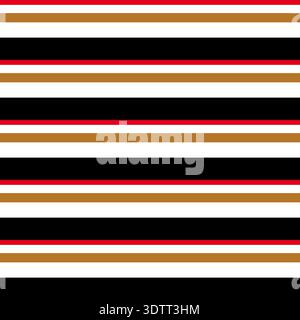 Horizontal Simple Stripes Seamless Pattern Design Stock Vector