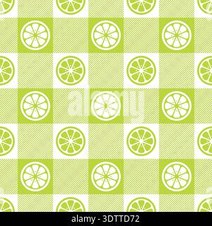Kiwi seamless pattern. Green lemons background. Repeated citrus fruit. Repeating summer orange texture. Slice kiwis for design prints. Abstract cute Stock Vector