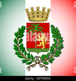 Sanremo, Italy, coat of arms of the city, vector illustration Stock Vector