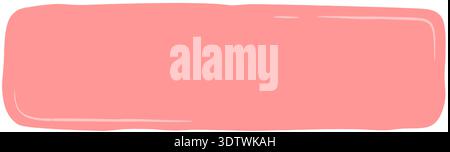 Wavy Organic Rectangle Sticker Banner Stock Vector