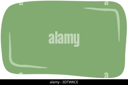 Hand Drawn Wavy Fluid Rectangle Shape Stock Vector