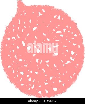 Oval Fluid Chalk Speech Balloon Sketch Stock Vector