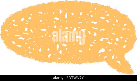 Chalk Sketch Organic Speech Balloon Stock Vector