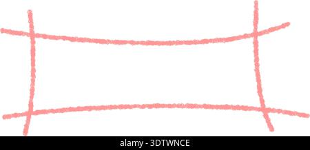 Chalk Sketch Rectangle Quote Box Frame Stock Vector
