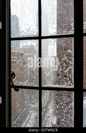 The blizzard of February 2026 paralyzed New York City with nearly 20 inches of snow, New York City, United States Stock Photo