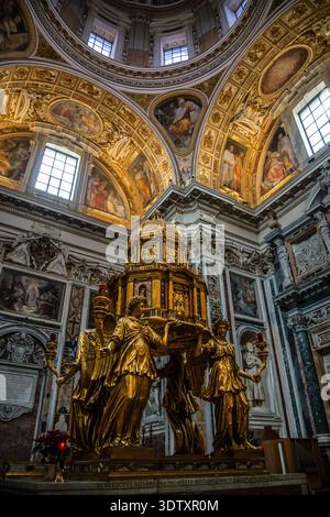 Painting of The Nativity Santa Maria Maggiore Rome Italy Stock Photo ...