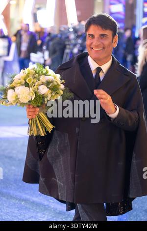 Sal da Vinci attends the 76th Sanremo Music Festival 2026 at Teatro ...