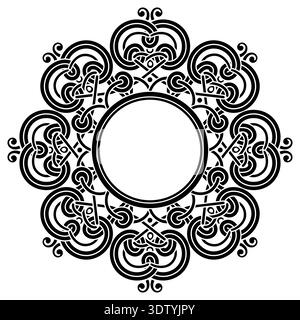 Celtic-Scandinavian design. Old Norse pattern Stock Vector