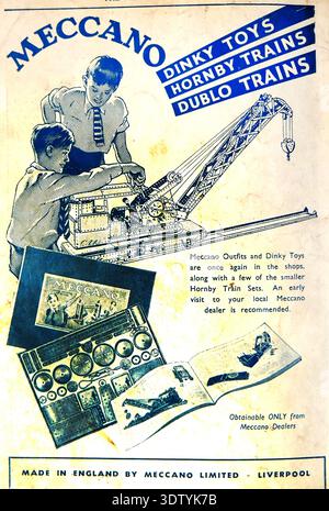 Manuel Vendeur MECCANO DINKY TOYS HORNBY 1961 – Catalogue Revendeur Original, 24 Pages