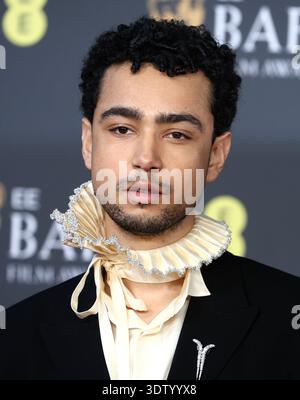 Archie Madekwe attends the 2026 EE BAFTA Film Awards at the Royal ...