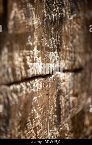 Vertical shot of an old stone wall Stock Photo